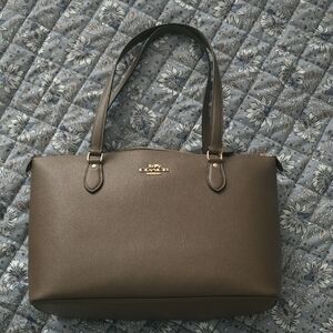 Coach Dark Brown Leather Tote